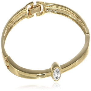 Estele Gold Plated Solitaire Studded Bracelet for women