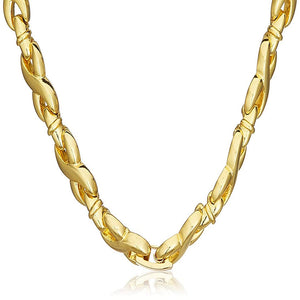 Estele 24 Kt Gold Plated Infinity Loops with Austrian Crystal Necklace Set for Women