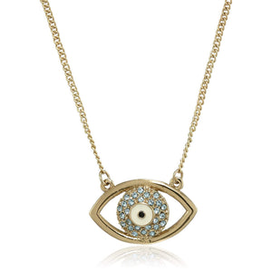 Estele gold plated evil eye pendant for women